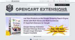 Desktop Screenshot of opencart-extensions.co.uk