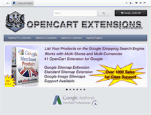 Tablet Screenshot of opencart-extensions.co.uk